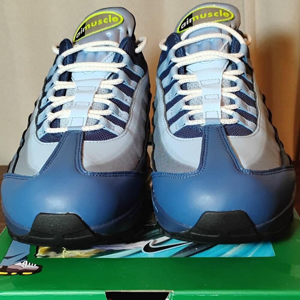 NIKE Air Max 95 Yu-Gi-Oh! YGO Joey Psychic Blue Sz 11 Men II7404-400 wPromo Card